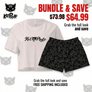 Kat Phyte Double X Crop Top and Monogram Shorts Bundle