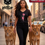 Kat Walk Relaxed V-neck T-shirt
