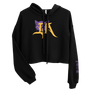 Purple & Gold Crop Hoodie