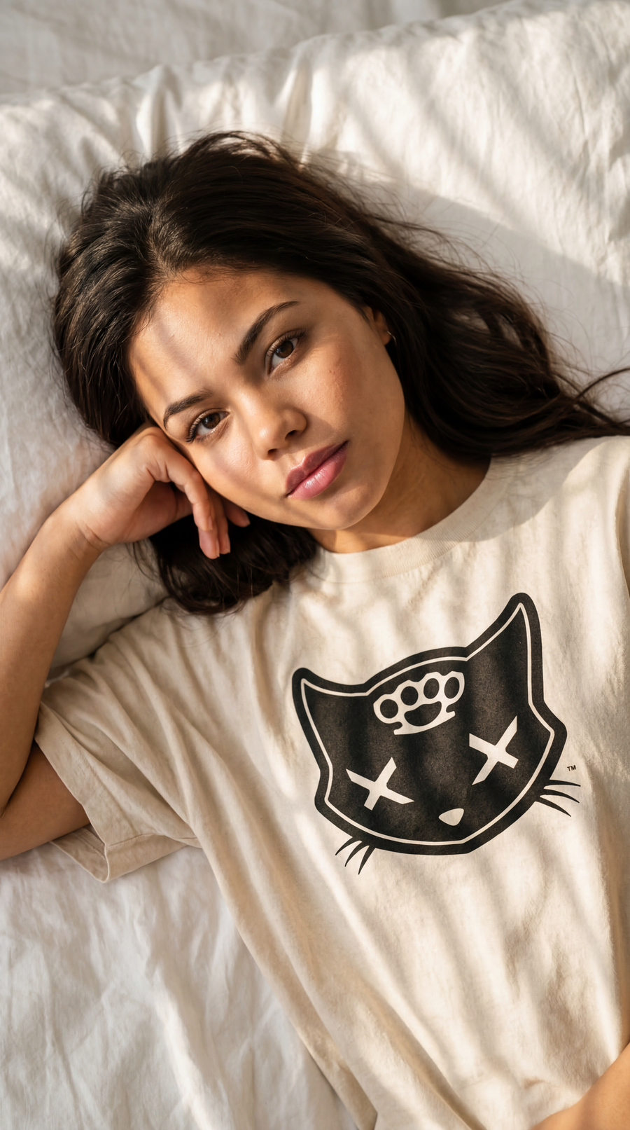 Headstrong graphic worn on the body