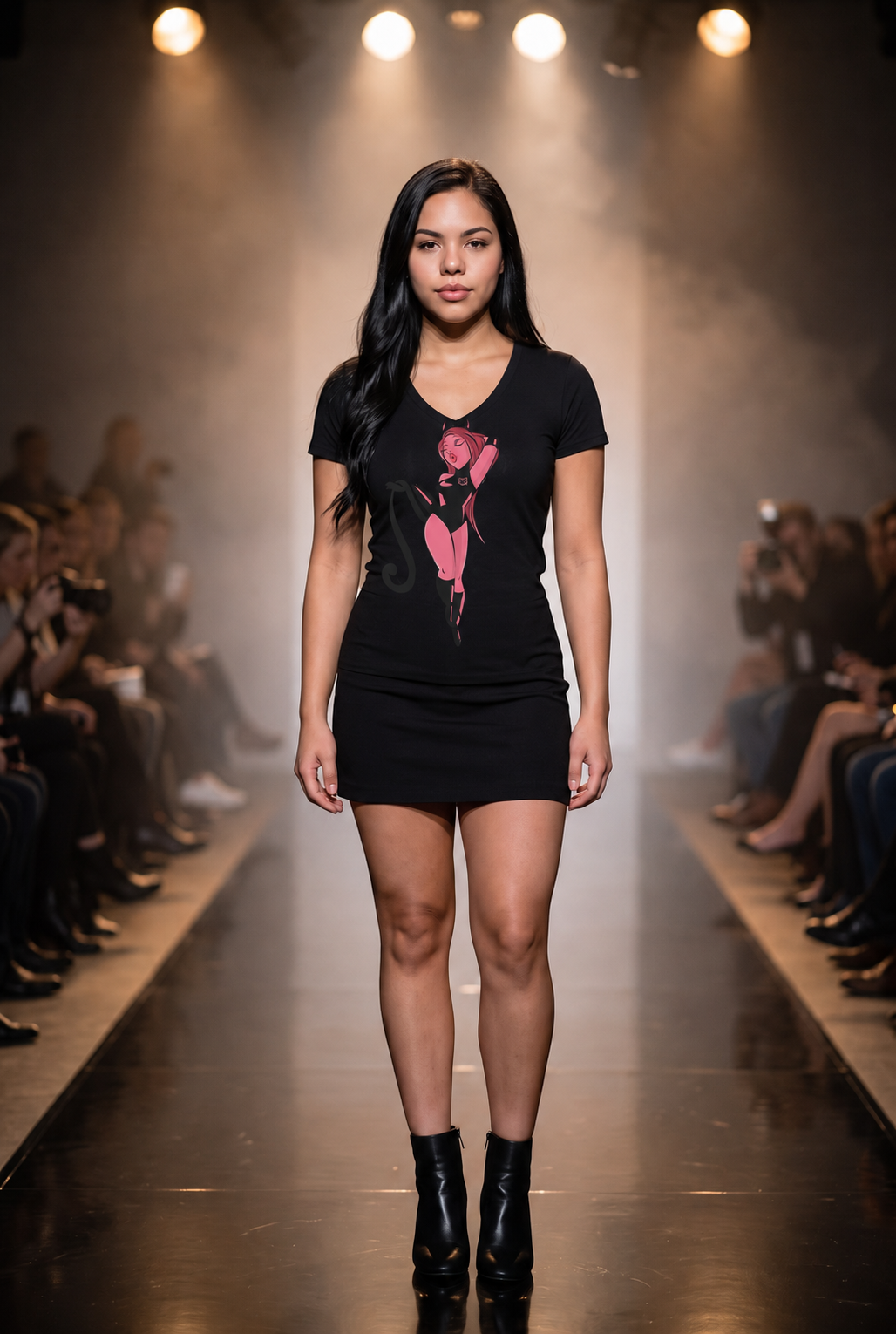 Kat Walk V-Neck Tee