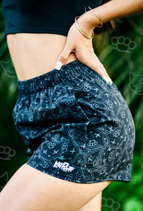 Monogram Black Athletic Shorts