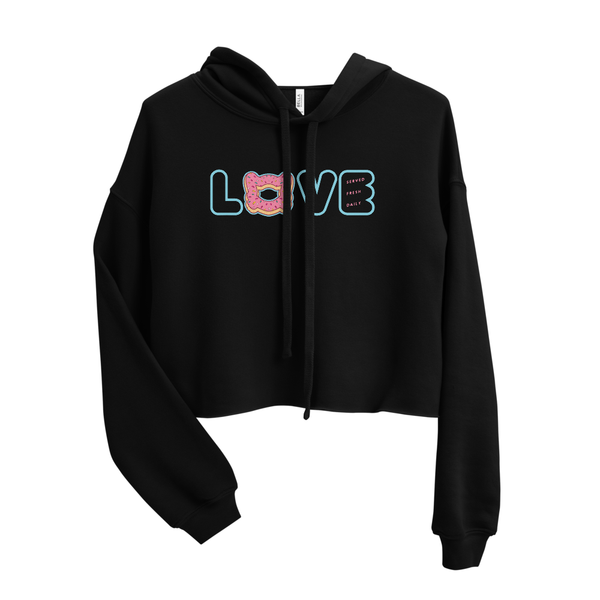 Love Donuts Crop Hoodie