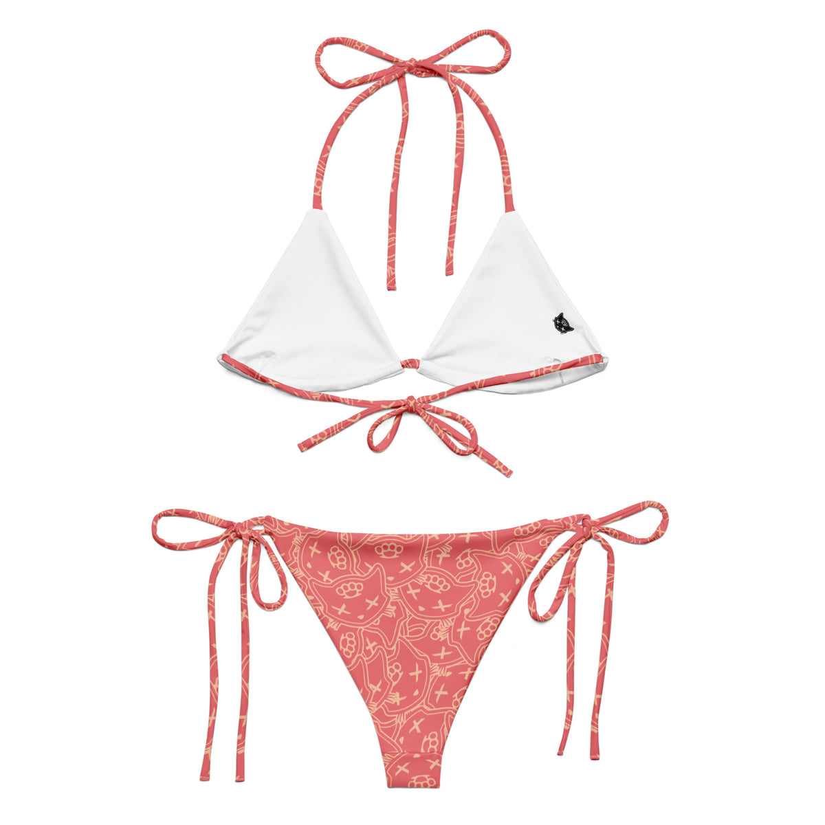 Monogram Blush String Bikini