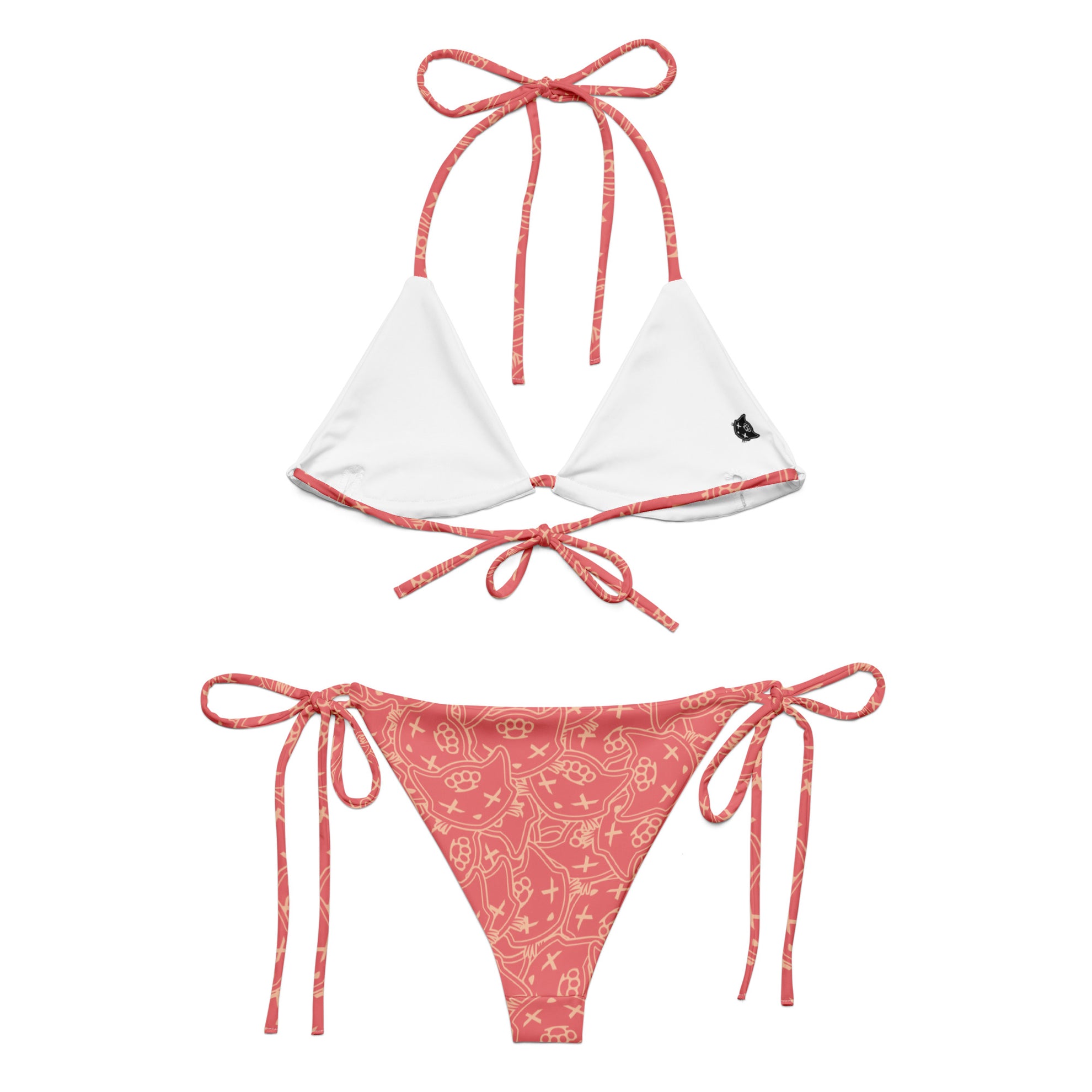 Monogram Blush String Bikini