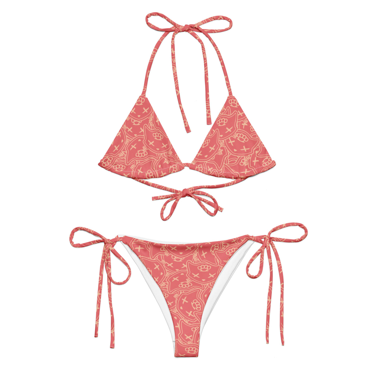 Monogram Blush String Bikini