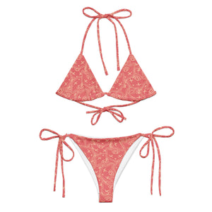 Monogram Blush String Bikini
