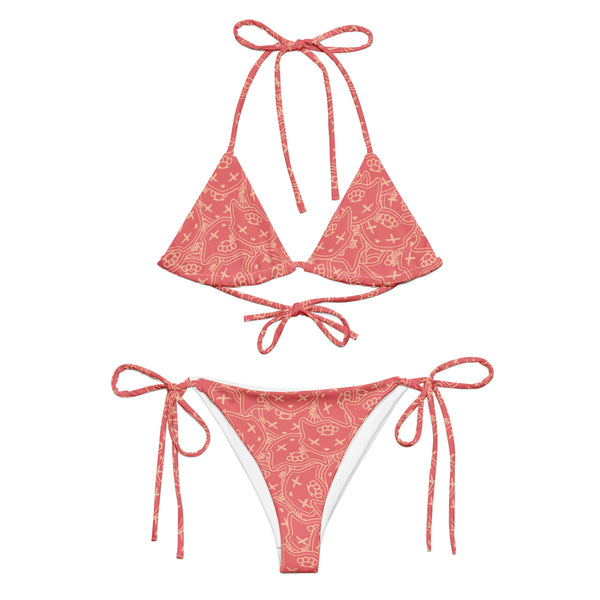 Monogram Blush String Bikini