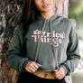 Say Nice Things Crop Hoodie