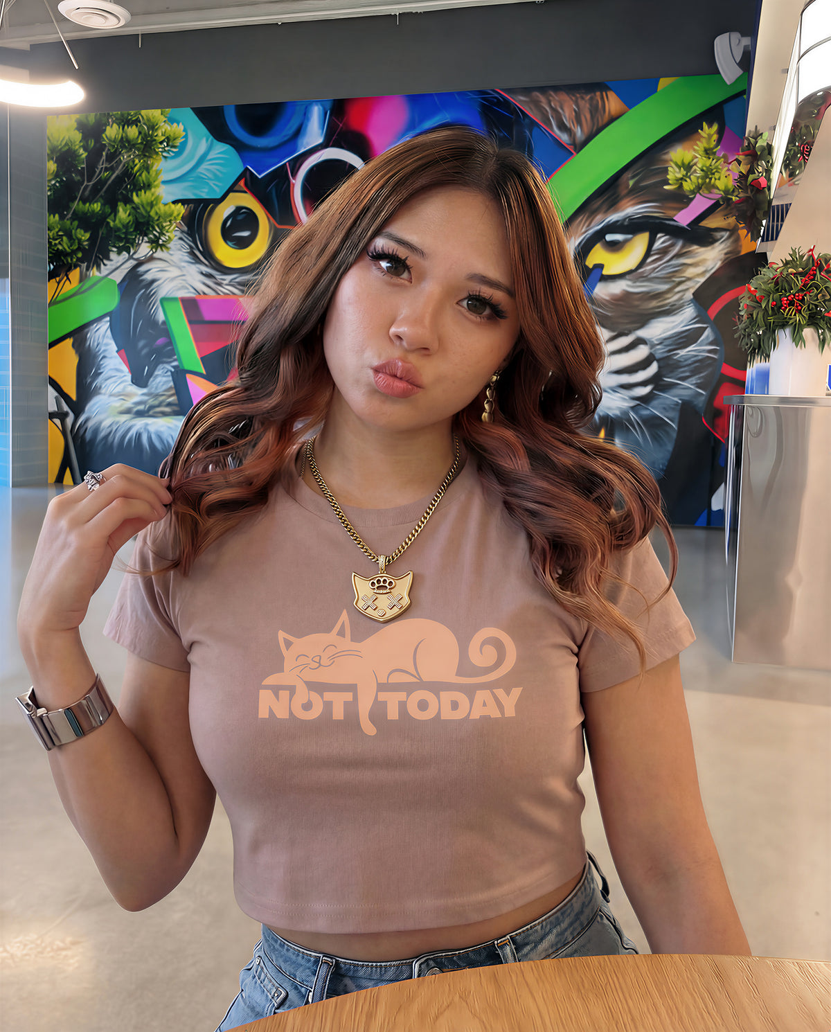 Kat Phyte apparel worn in an everyday setting