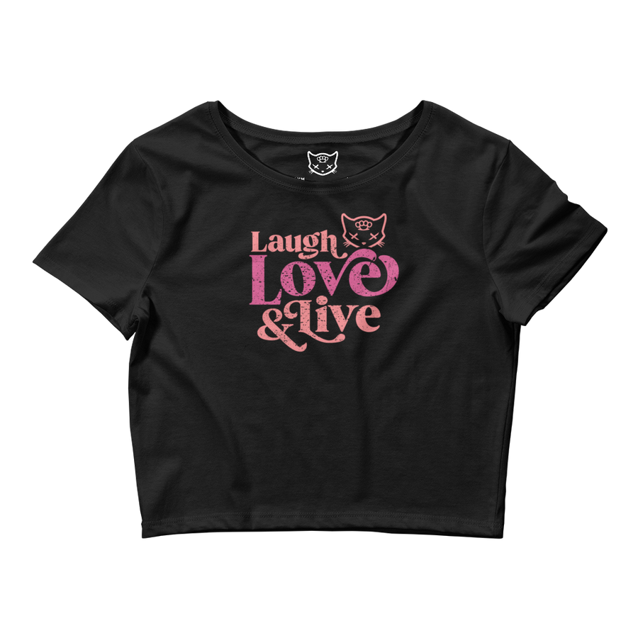 Laugh Love & Live Crop Tee