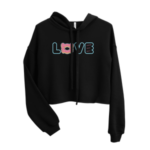 Love Donuts Crop Hoodie