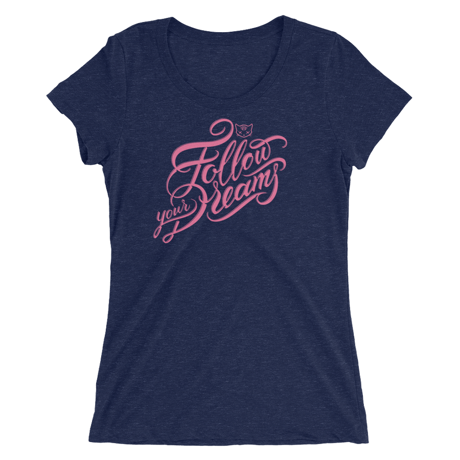 Follow Your Dreams Fire Pink Short Sleeve T-shirt